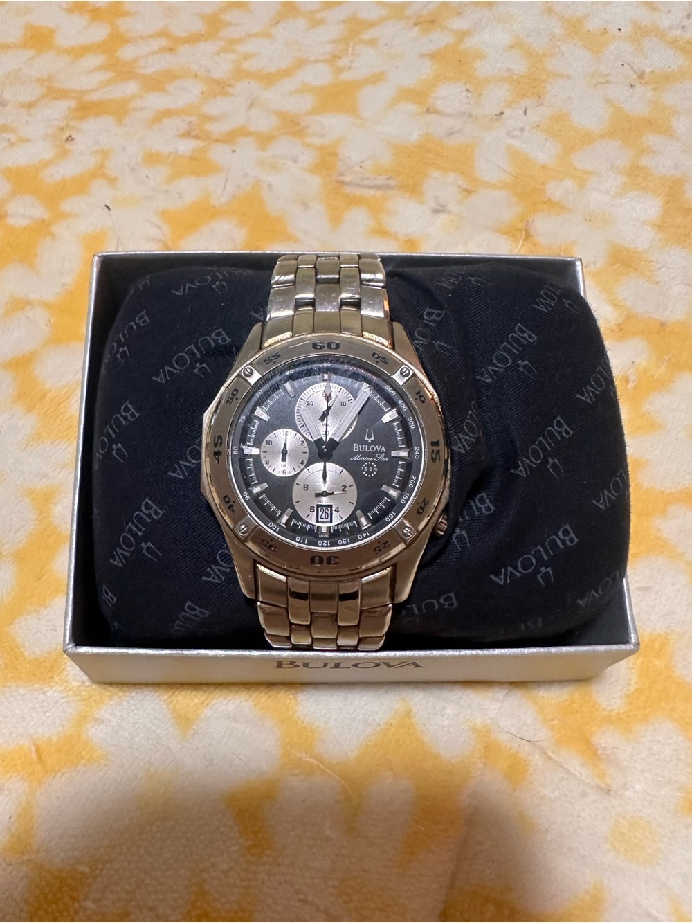 Bulova Men’s Stainless Steel Chronograph Watch